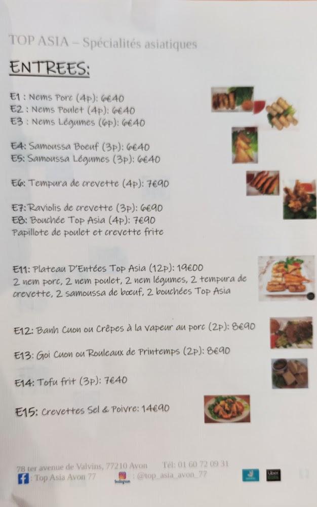 Top Asia - Menu Image 1